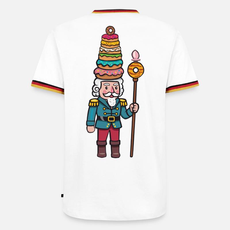 donut cracker nutcracker - Men's Ringer Shirt - white/tricolour