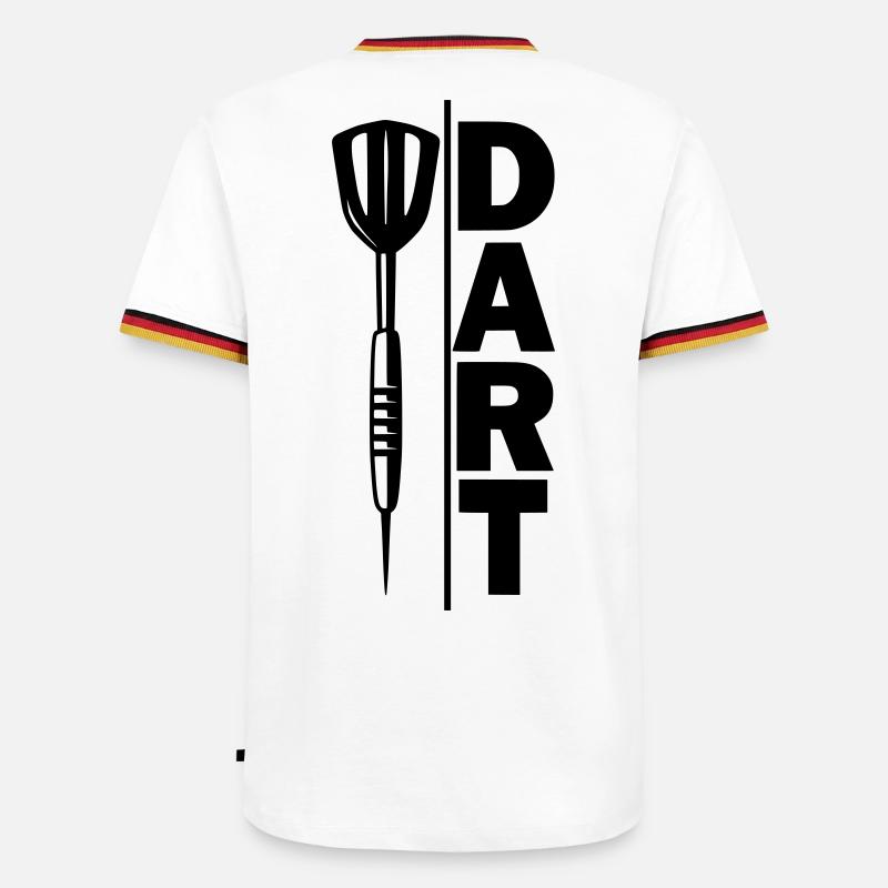 Fléchettes, fléchettes, FLÈCHE DE DASH - T-shirt contrasté Homme - blanc/tricolore