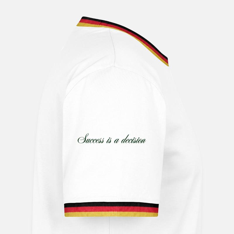 Success_is_a_decision - Men's Ringer Shirt - white/tricolour