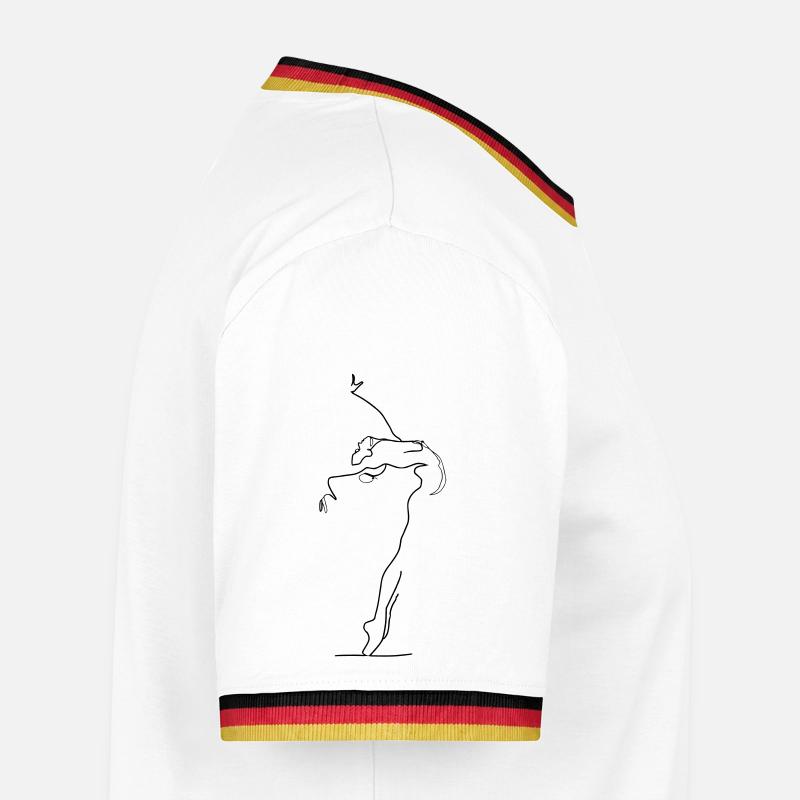 Tanz Männer Kontrast-T-Shirt