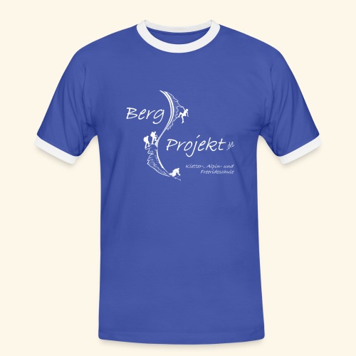 BP transp Schrift - Männer Kontrast-T-Shirt