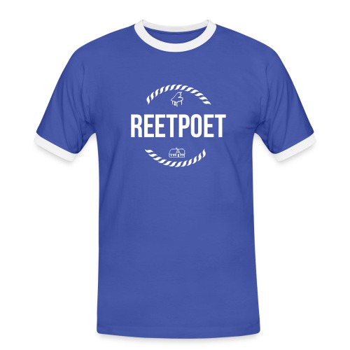 ReetPoet | Logo Weiß - Männer Kontrast-T-Shirt