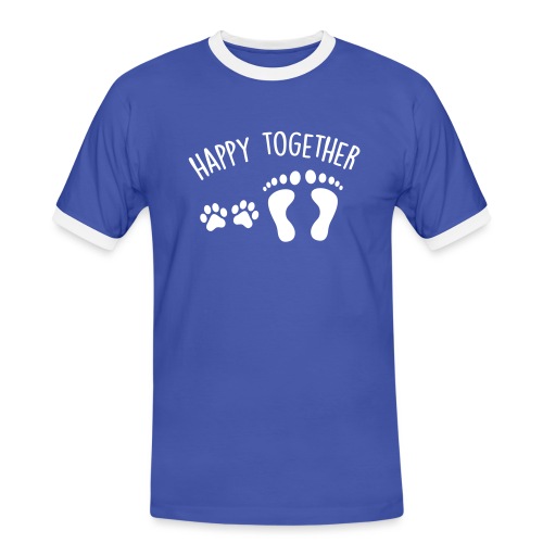 happy together dog - T-shirt contrasté Homme