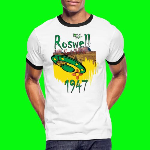Crazy Alien Roswell 3 - Maglietta Contrast da uomo