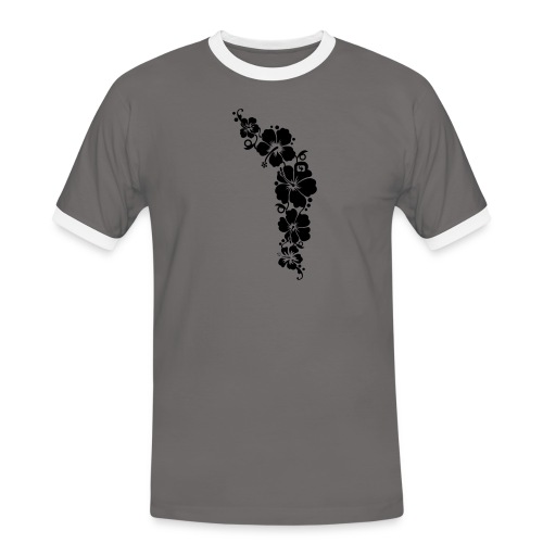 Flowers - Männer Kontrast-T-Shirt
