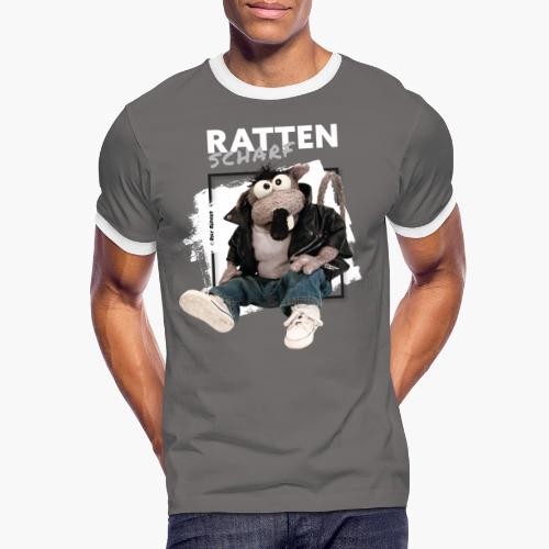 Rolf Rüdiger Rattenscharf - Männer Kontrast-T-Shirt
