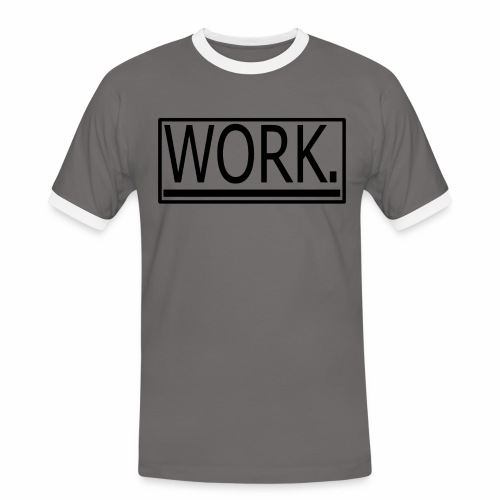 WORK. - Mannen contrastshirt
