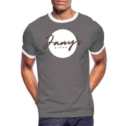 Jany's Logo - Männer Kontrast-T-Shirt