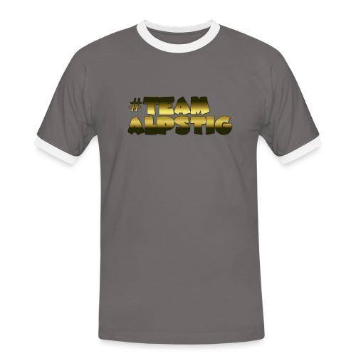 #TEAMALPSTIG2 - Kontrast-T-shirt herr