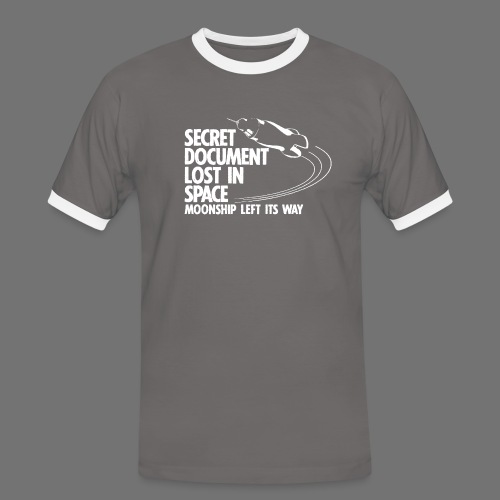Lost Document (white) - Men's Ringer Shirt
