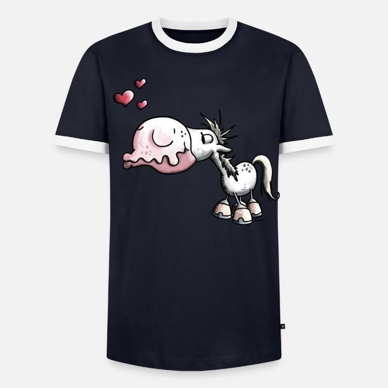 Cheval Baiser T-shirt contrasté Homme