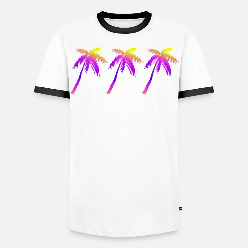 Palm trees Men's Ringer Shirt