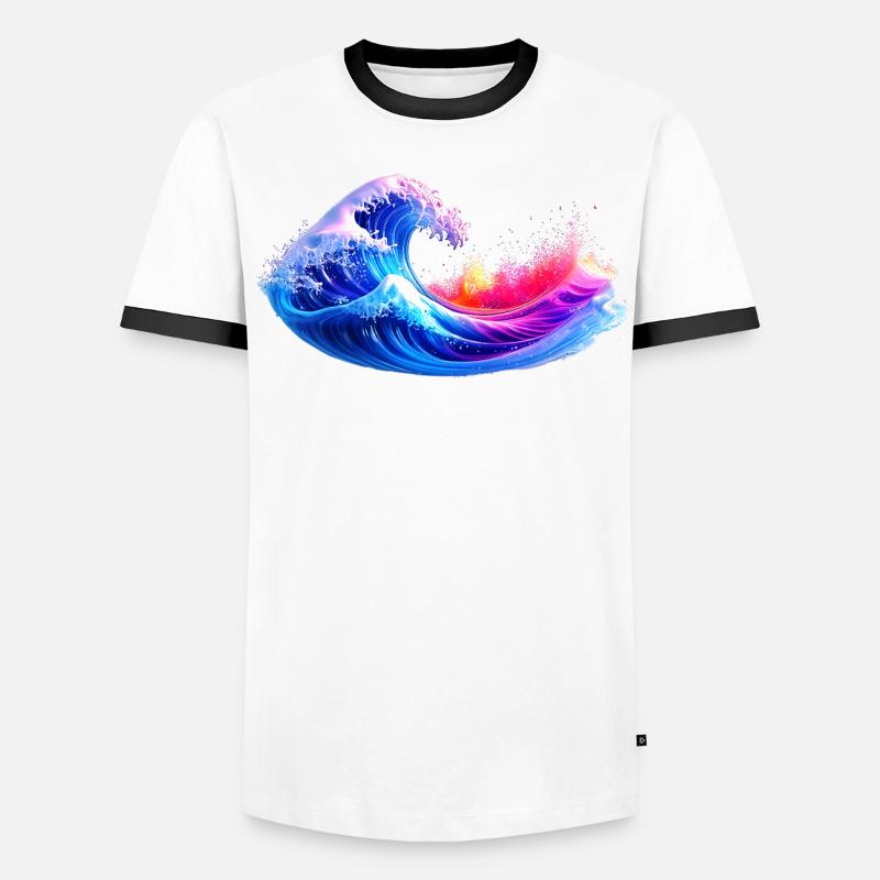 waves Männer Kontrast-T-Shirt