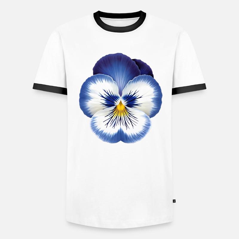 Bunte Orchidee Männer Kontrast-T-Shirt