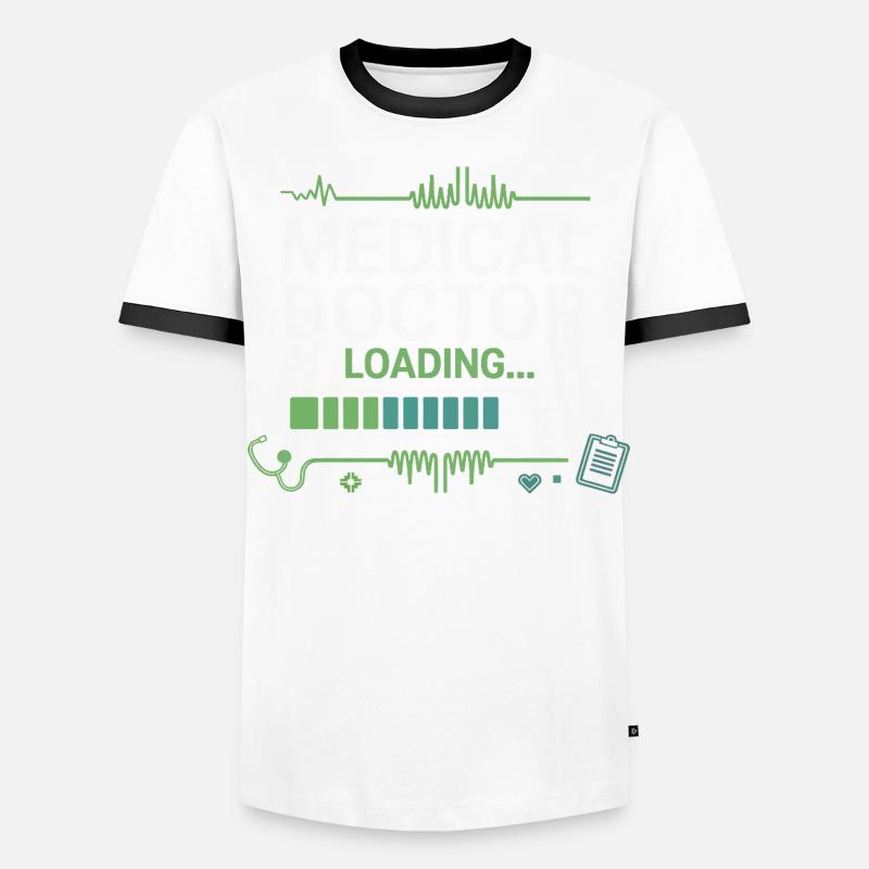 Medizinischer Doktor Loading Männer Kontrast-T-Shirt