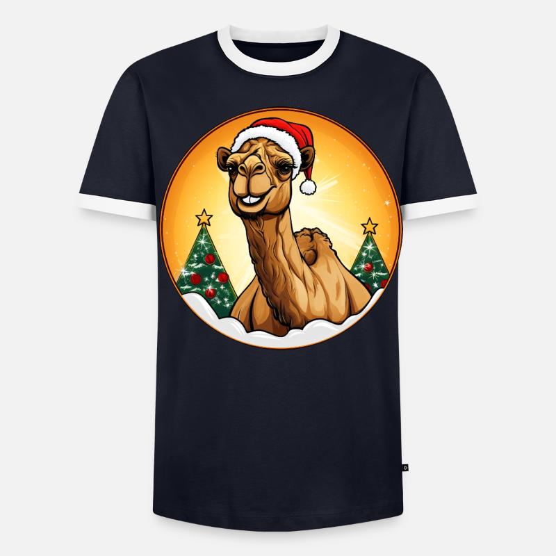 Chameaux Noël / Père Noël Chameau T-shirt contrasté Homme
