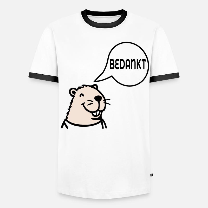 Capybara Thanks Men's Ringer Shirt