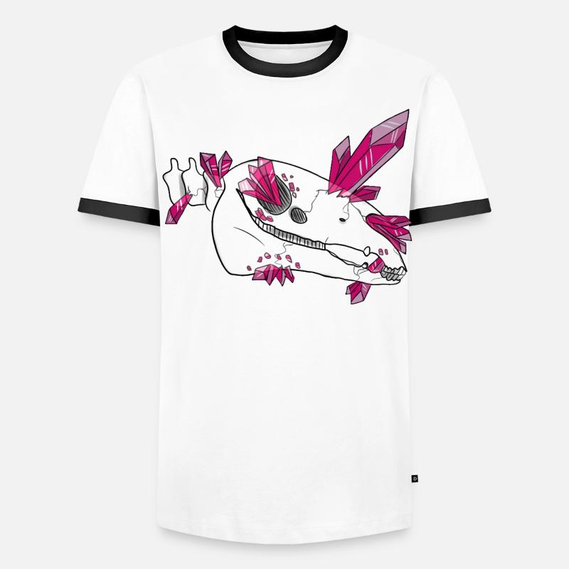 Crâne de Cristal - Cheval (par Leni Riosa) T-shirt contrasté Homme