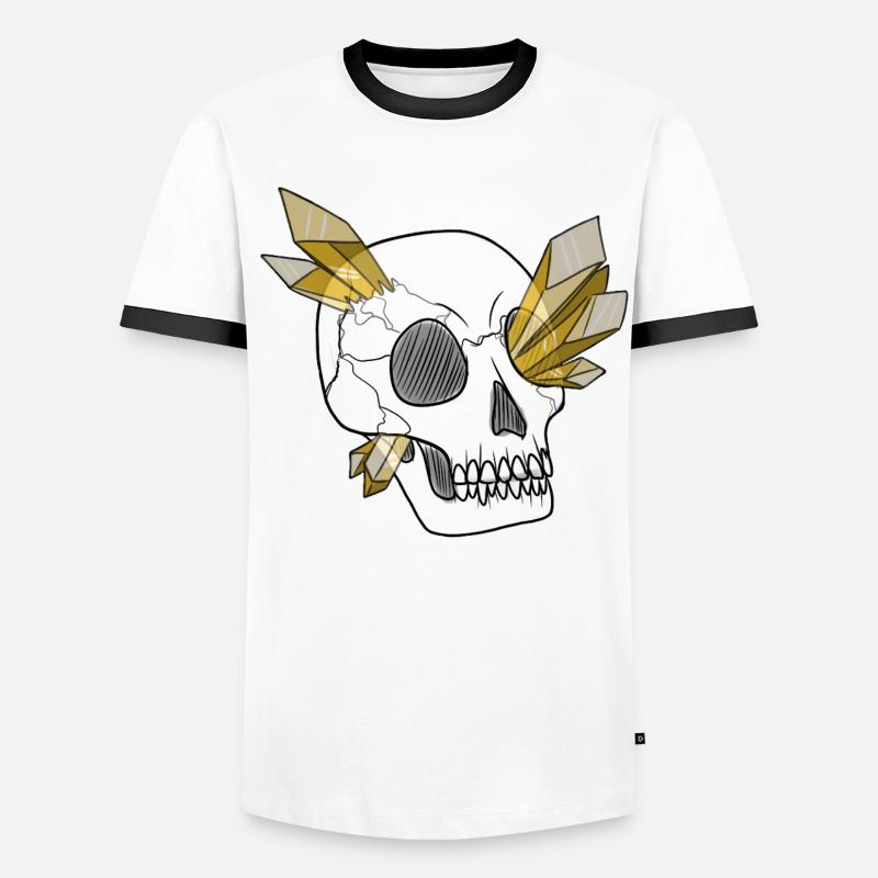 Crâne de Cristal - Humain (par Leni Riosa) T-shirt contrasté Homme