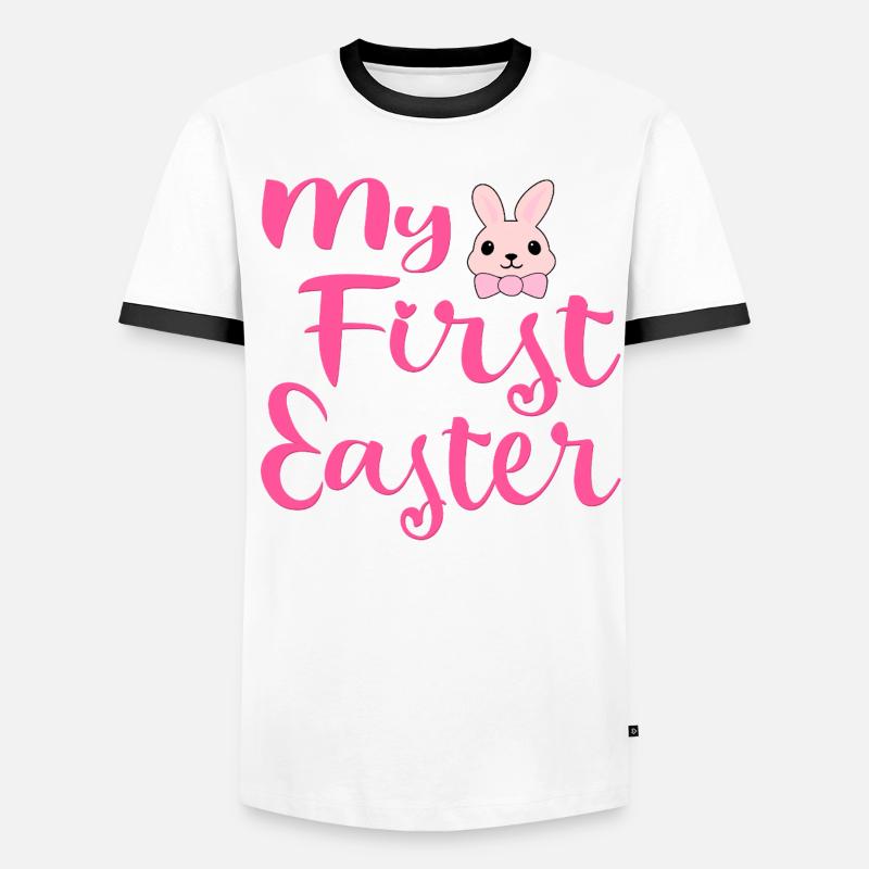 My First Easter Rabbit Men's Ringer Shirt