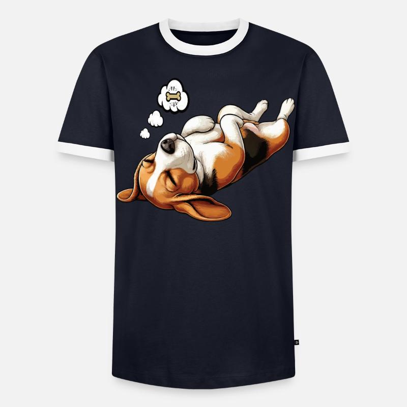 Beagle Beaglebesitzer Beaglehalter beaglehund Männer Kontrast-T-Shirt