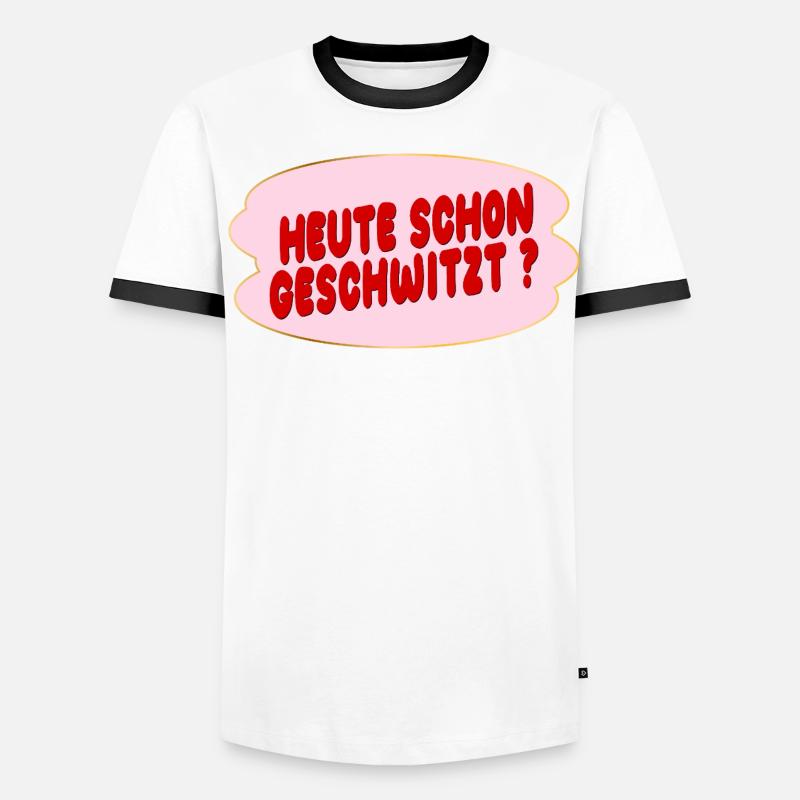 Schwitzen Männer Kontrast-T-Shirt