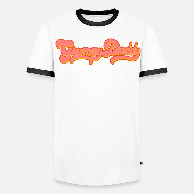 Script rétro de Grumpy Daddy - « Exploitation » en couleur T-shirt contrasté Homme