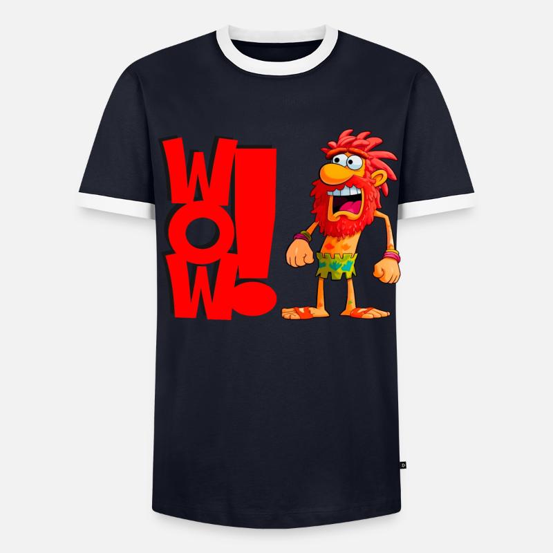 Homme des cavernes T-shirt contrasté Homme