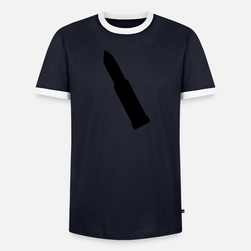 rouge à lèvres T-shirt contrasté Homme