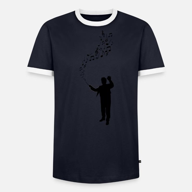 Dirigent - Maestro - Noten Männer Kontrast-T-Shirt