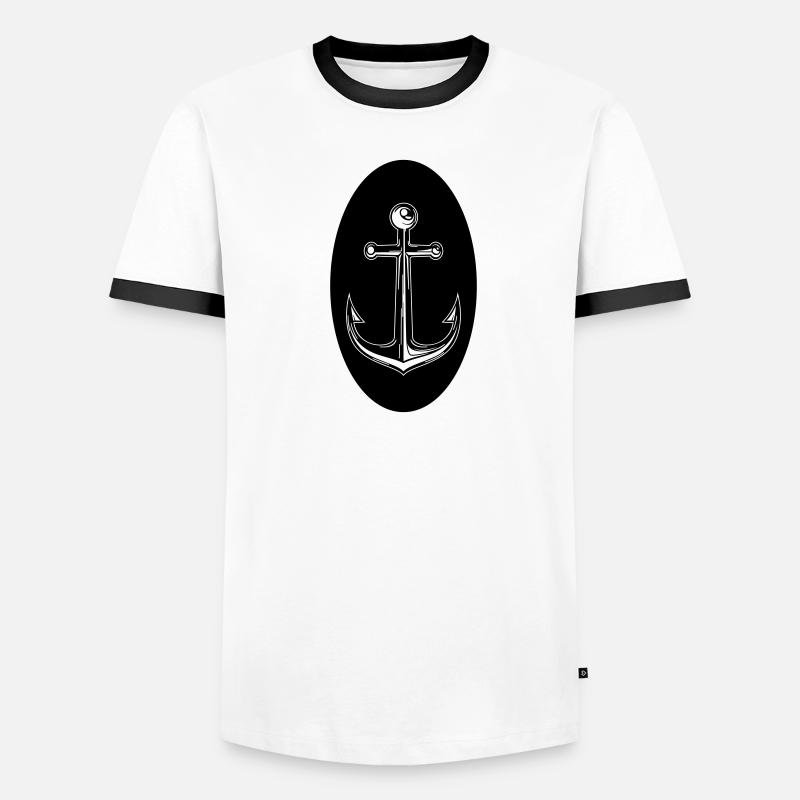 Anker Männer Kontrast-T-Shirt
