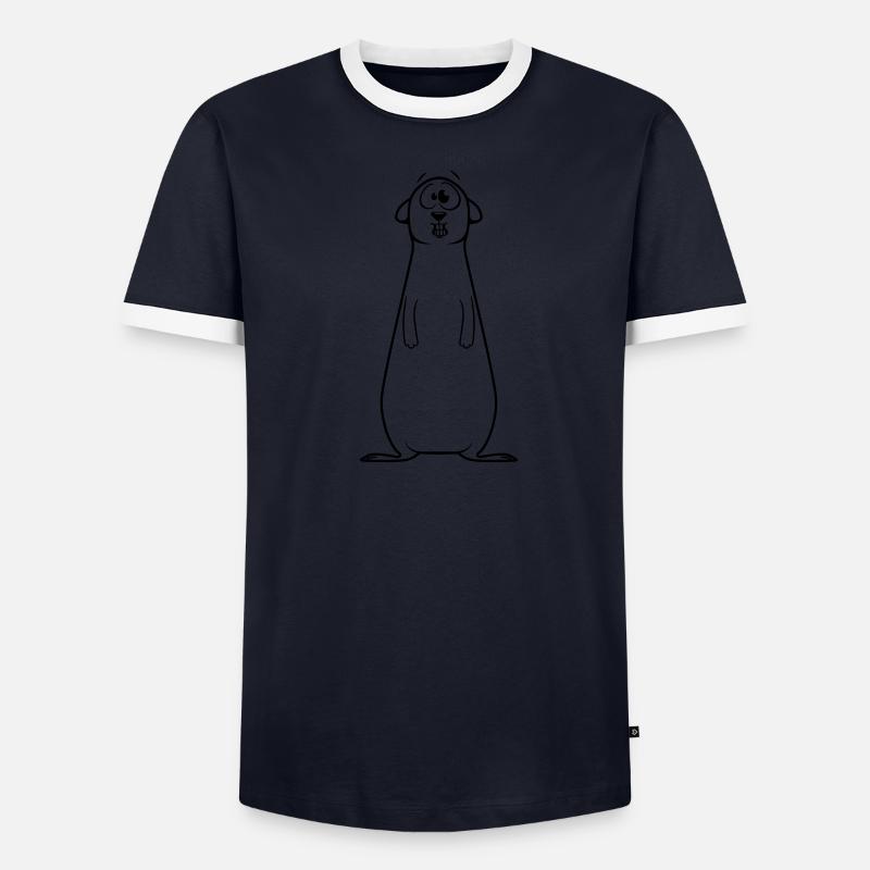 Meerkats witty doof Men's Ringer Shirt