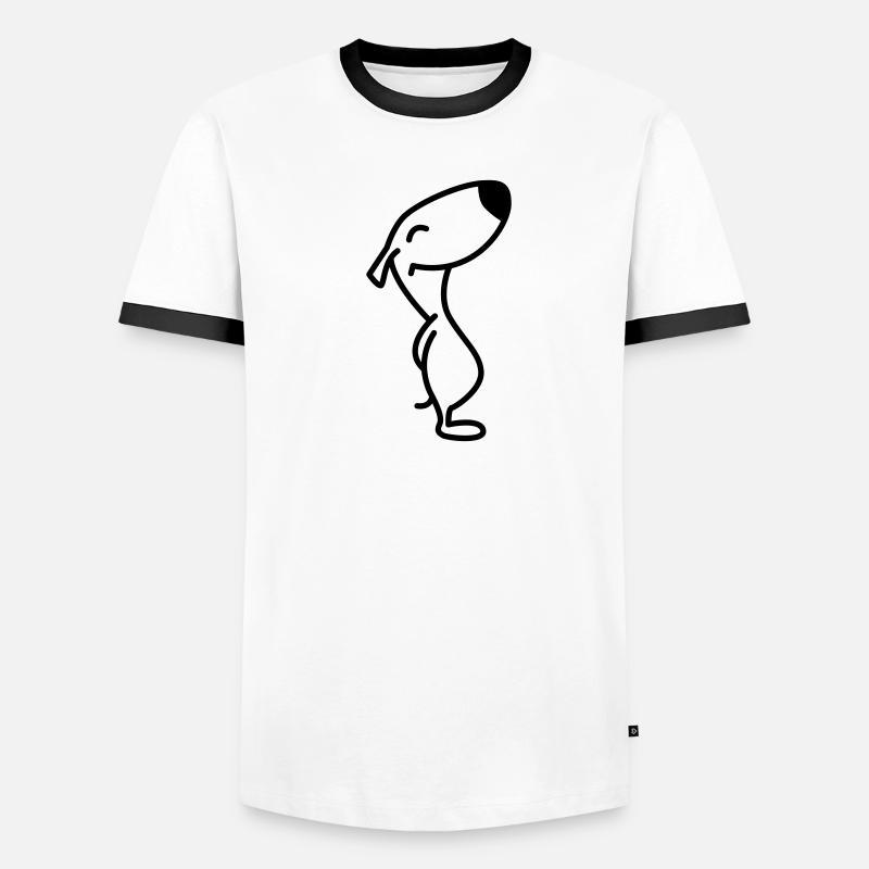 schnupper1 Männer Kontrast-T-Shirt