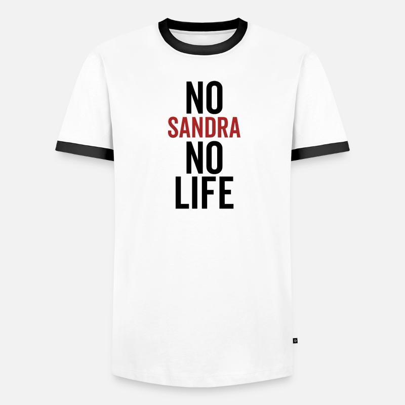 Pas de Sandra Pas de vie T-shirt contrasté Homme