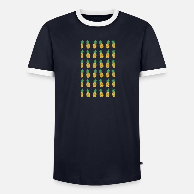 Saftig Männer Kontrast-T-Shirt