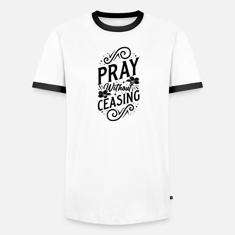 Pray without ceasing Men's Ringer Shirt