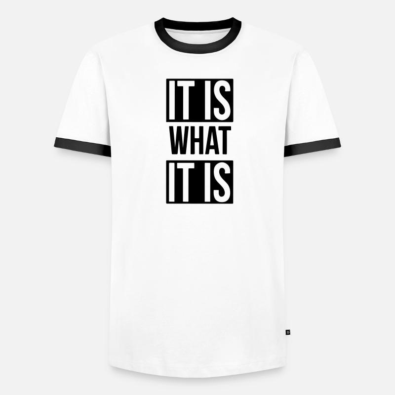 c'est comme ça T-shirt contrasté Homme