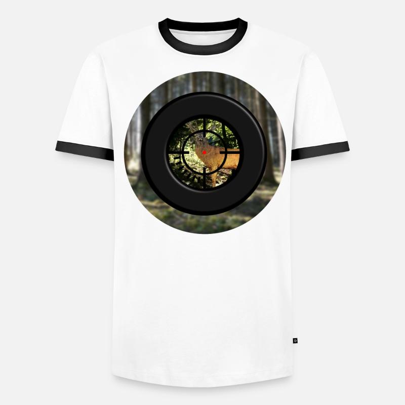 Die Hirschjagd hat eine lange Tradition Männer Kontrast-T-Shirt