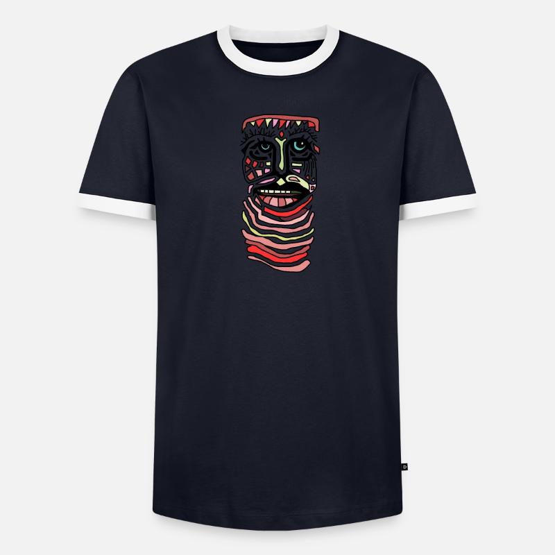 LONG COU T-shirt contrasté Homme