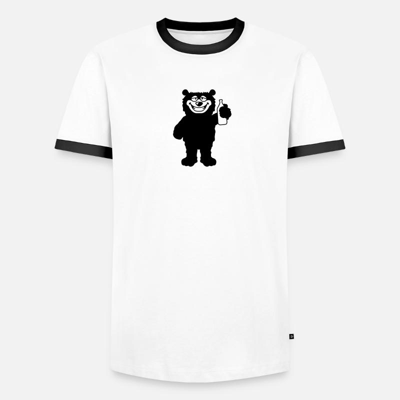 drunk_bear Men's Ringer Shirt