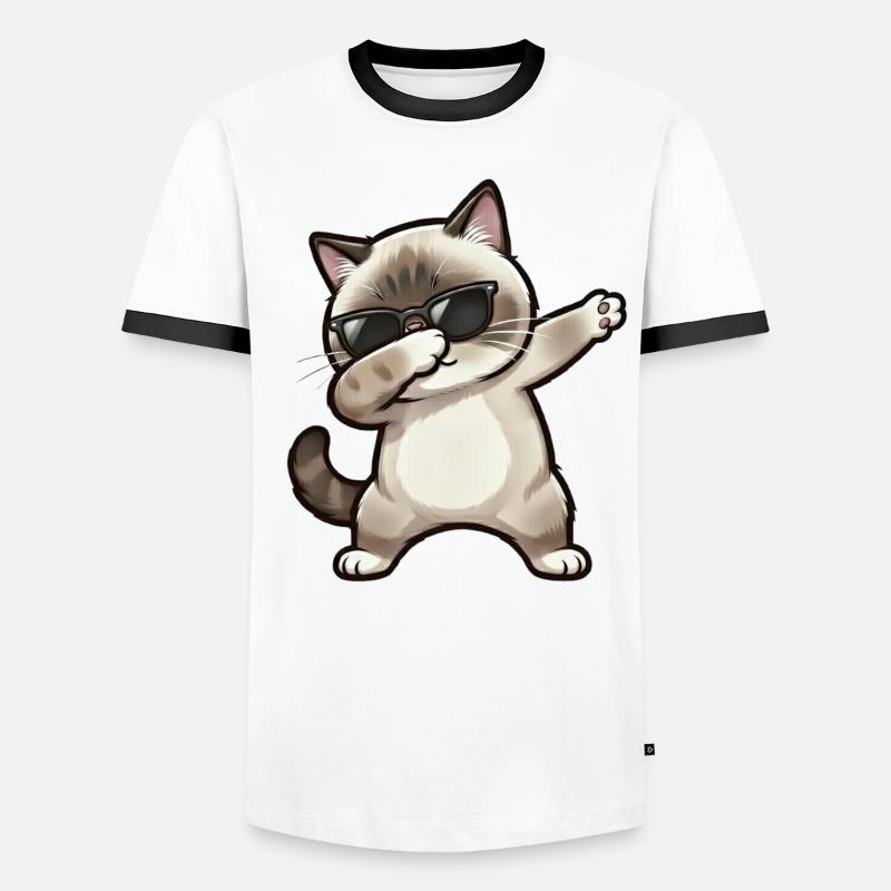 Dab Ragdoll Cat T-shirt contrasté Homme