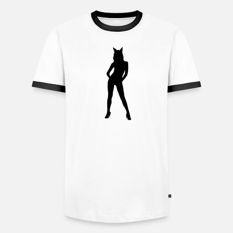 Woman as a devil Men's Ringer Shirt