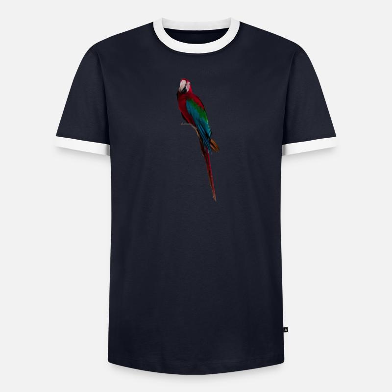 Longue queue d’ara T-shirt contrasté Homme