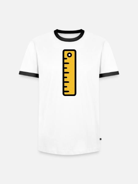 Scale Ruler Tool Office - Men's Ringer Shirt -