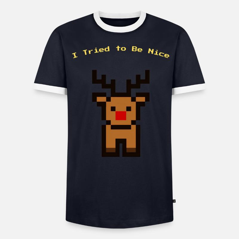 Pixel Rudolph T-shirt contrasté Homme