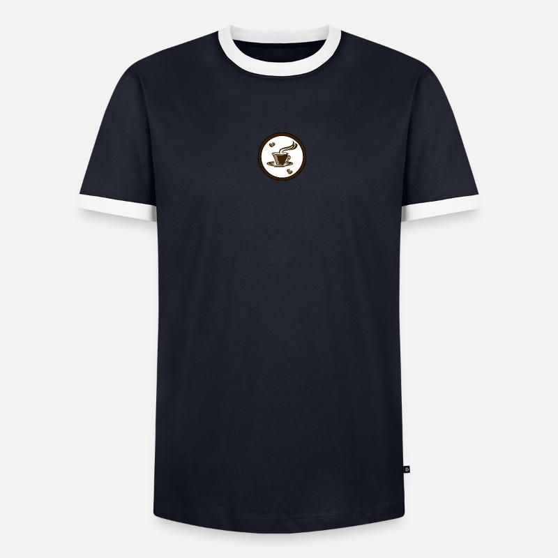 Cafe Männer Kontrast-T-Shirt