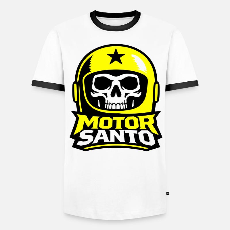 Motor Santo Skull Logo Men's Ringer Shirt