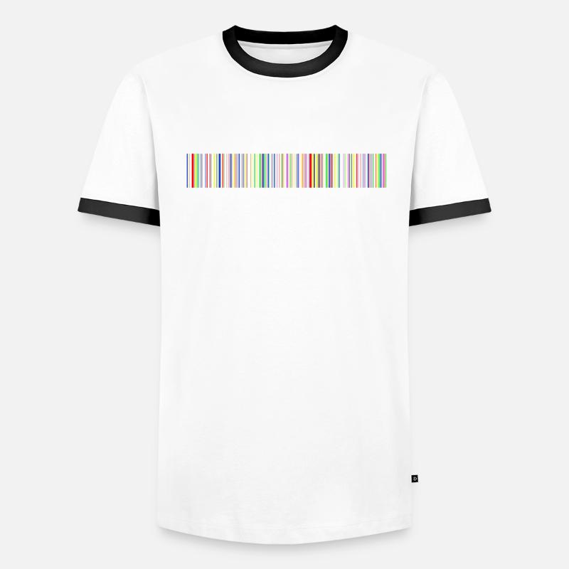 Codes à barres codes à barres T-shirt contrasté Homme