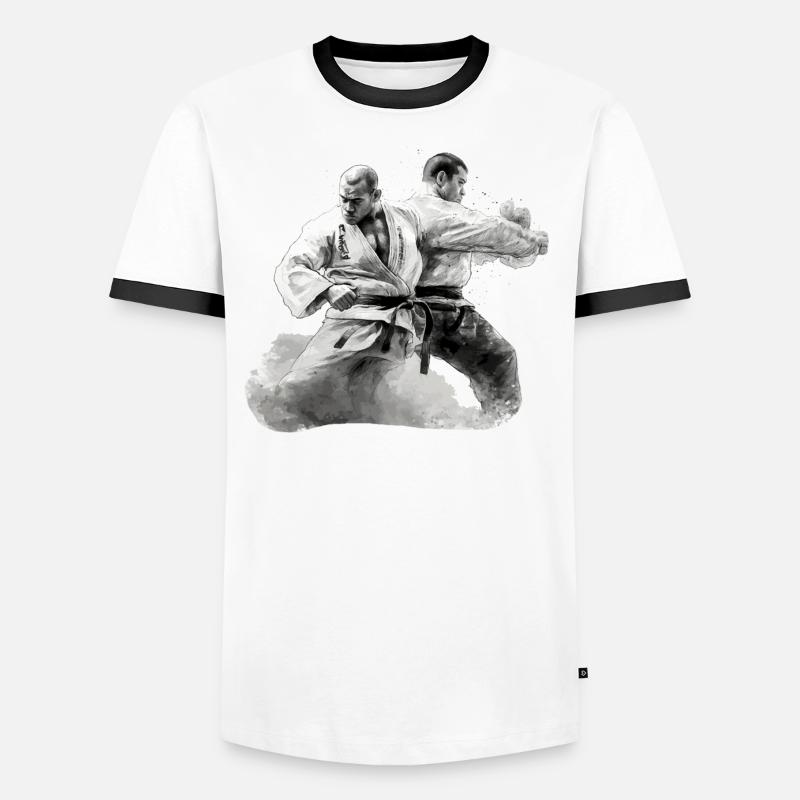 2 Jiu Jitso Fighter Gift Men's Ringer Shirt