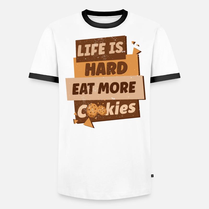 Conception de cupcakes pour le chef pâtissier | Marchand de cupcakes T-shirt contrasté Homme